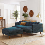 Modway Furniture Zoya Down Filled Overstuffed Sofa and Ottoman Set EEI-6614-HEA