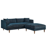 Modway Furniture Zoya Down Filled Overstuffed Sofa and Ottoman Set EEI-6614-HEA