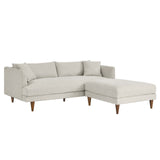 Modway Furniture Zoya Down Filled Overstuffed Sofa and Ottoman Set EEI-6614-HEI