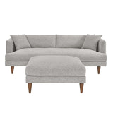 Modway Furniture Zoya Down Filled Overstuffed Sofa and Ottoman Set EEI-6614-HLG