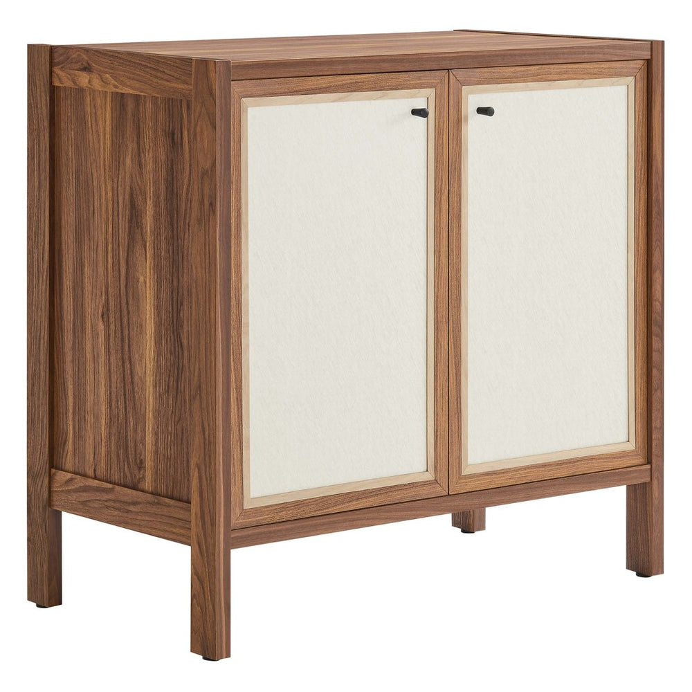 Modway Furniture Capri 33" Mid-Century Modern Wood Grain Storage Cabinet - Stylish Credenza with Soft-Close Doors EEI-6615-WAL
