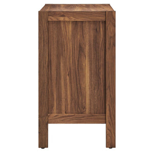 Modway Furniture Capri 33" Mid-Century Modern Wood Grain Storage Cabinet - Stylish Credenza with Soft-Close Doors EEI-6615-WAL