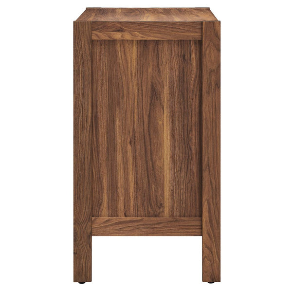 Modway Furniture Capri 33" Mid-Century Modern Wood Grain Storage Cabinet - Stylish Credenza with Soft-Close Doors EEI-6615-WAL