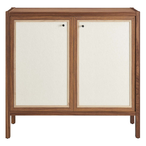 Modway Furniture Capri 33" Mid-Century Modern Wood Grain Storage Cabinet - Stylish Credenza with Soft-Close Doors EEI-6615-WAL