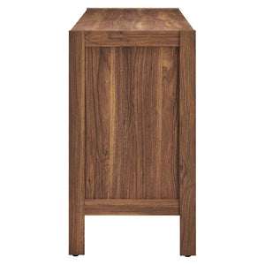 Modway Furniture Capri 65" Modern Wood Grain Sideboard Storage Cabinet with Soft-Close Doors for Stylish Organization EEI-6616-WAL