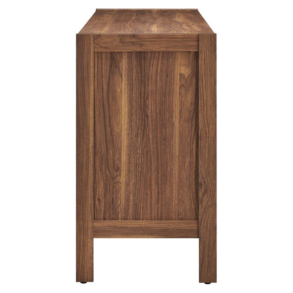 Modway Furniture Capri 65" Modern Wood Grain Sideboard Storage Cabinet with Soft-Close Doors for Stylish Organization EEI-6616-WAL