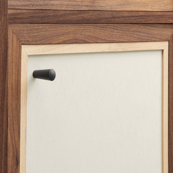 Modway Furniture Capri 58" Wood Grain Office Desk - Stylish Mid-Century Modern Design with Ample Storage & Versatility EEI-6618-WAL