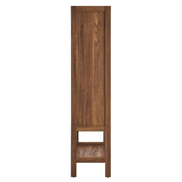 Modway Furniture Capri Tall Wood Grain Storage Cabinet - Stylish Freestanding Organizer with Soft-Close Doors & Shelves EEI-6620-WAL