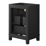 Modway Furniture Dixie 24” Solid Wood Bathroom Vanity Cabinet (Sink Basin Not Included) EEI-6625-BLK