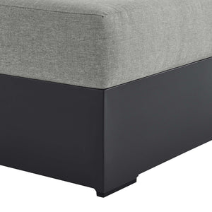 Modway Furniture Tahoe Outdoor Patio Aluminum Right-Facing Chaise Lounge - Modern Design for Ultimate Comfort & Relaxation Gray Gray EEI-6633-GRY-GRY