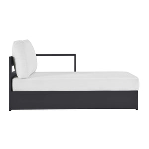 Modway Furniture Tahoe Outdoor Patio Aluminum Right-Facing Chaise Lounge - Modern Design for Ultimate Comfort & Relaxation Gray White EEI-6633-GRY-WHI