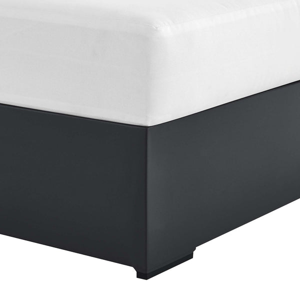 Modway Furniture Tahoe Outdoor Patio Aluminum Right-Facing Chaise Lounge - Modern Design for Ultimate Comfort & Relaxation Gray White EEI-6633-GRY-WHI