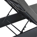 Tahoe Outdoor Patio Powder-Coated Aluminum Chaise Lounge Chair Brown, Gray Charcoal EEI-6634-GRY-CHA