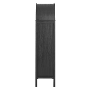 Modway Furniture Tessa Tall Arched Storage Display Cabinet – Vintage-Inspired Accent Piece with Elegant Design & Function Black EEI-6638-BLK