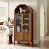 Modway Furniture Tessa Tall Arched Storage Display Cabinet EEI-6638-WAL
