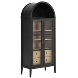 Nolan Tall Arched Storage Display Cabinet