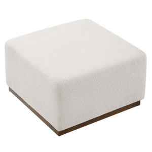 Modway Furniture Tilden Large 28" Square Boucle Upholstered Ottoman - Luxurious Comfort & Versatile Modern Design EEI-6644-CLO-WAL