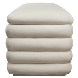 Modway Furniture Mezzo Upholstered Storage Bench in Performance Velvet – Stylish, Comfortable, and Space-Saving Design Almond EEI-6664-ALM