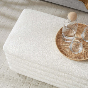 Modway Furniture Mezzo Boucle Upholstered Storage Bench with Plush Cushioning - Stylish, Functional & Fully Assembled! EEI-6665-CLO