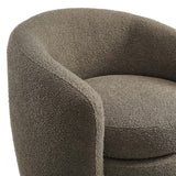 Affinity Upholstered Boucle Fabric Curved Back Armchair Gray, Pebble EEI-6666-PEB