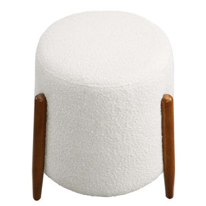 Modway Furniture Riven Upholstered Boucle Ottoman - Chic Multi-Functional Accent Seat for Modern Spaces & Comfort EEI-6686-CLO