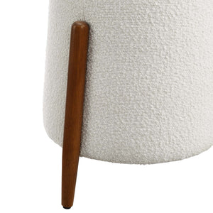 Modway Furniture Riven Upholstered Boucle Ottoman - Chic Multi-Functional Accent Seat for Modern Spaces & Comfort EEI-6686-CLO