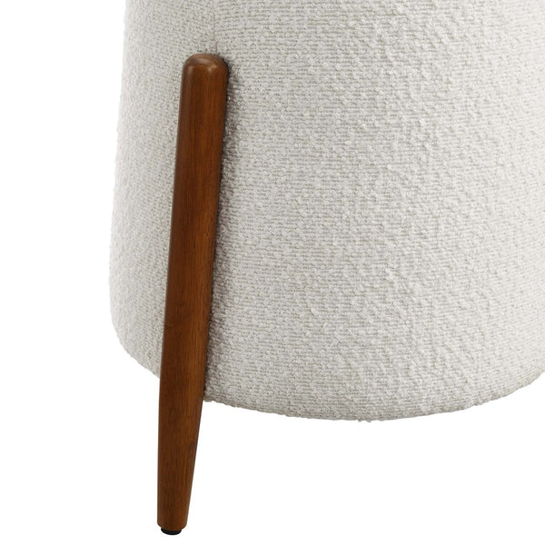 Modway Furniture Riven Upholstered Boucle Ottoman - Chic Multi-Functional Accent Seat for Modern Spaces & Comfort EEI-6686-CLO