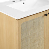 Modway Furniture Chaucer Bathroom Vanity EEI-6695-OAK-WHI