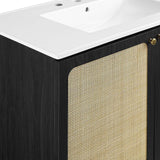 Modway Furniture Chaucer Bathroom Vanity EEI-6697-BLK-WHI