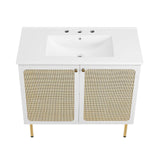 Modway Furniture Chaucer Bathroom Vanity EEI-6697-WHI-WHI