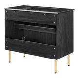 Modway Furniture Chaucer Bathroom Vanity EEI-6698-BLK-BLK