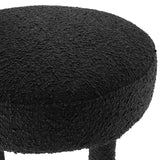 Modway Furniture Toulouse Boucle Fabric Bar Stool - Set of 2 Black Black 46 x 46 x 80