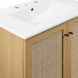Modway Furniture Soma Bathroom Vanity EEI-6715-OAK-WHI