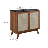 Modway Furniture Soma Bathroom Vanity EEI-6718-WAL-BLK