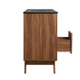 Modway Furniture Soma 48” Single Sink Bathroom Vanity EEI-6720-WAL-BLK