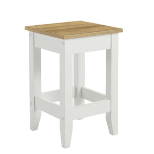 Modway Furniture Sunbrook Kitchen Stool - Stylish Oak-White Counter Seating for Modern Kitchens, 500 lb Capacity EEI-6729-OAK-WHI