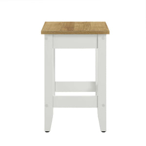Modway Furniture Sunbrook Kitchen Stool - Stylish Oak-White Counter Seating for Modern Kitchens, 500 lb Capacity EEI-6729-OAK-WHI