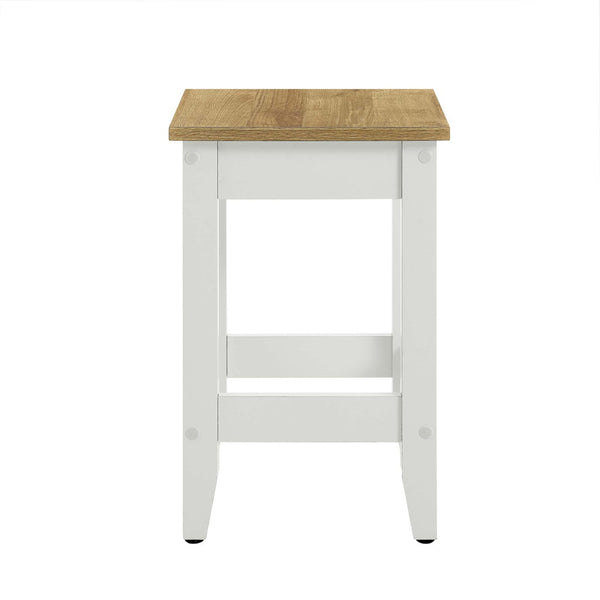 Modway Furniture Sunbrook Kitchen Stool - Stylish Oak-White Counter Seating for Modern Kitchens, 500 lb Capacity EEI-6729-OAK-WHI