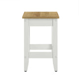 Sunbrook Kitchen Stool White, Oak White EEI-6729-OAK-WHI