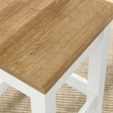 Sunbrook Kitchen Stool White, Oak White EEI-6729-OAK-WHI