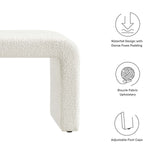 Modway Furniture Simba Boucle Fabric Waterfall Long Bench EEI-6736-IVO