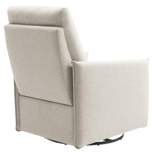 Modway Furniture Etta Upholstered Fabric Lounge Chair - Modern Swivel Design with Plush Comfort for Any Space Oatmeal EEI-6738-OAT