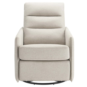 Modway Furniture Etta Upholstered Fabric Lounge Chair - Modern Swivel Design with Plush Comfort for Any Space Oatmeal EEI-6738-OAT
