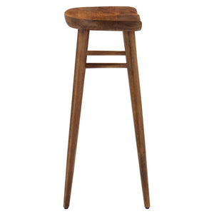 Modway Furniture Saville Backless Wood Bar Stools Set of 2 - Modern Minimalist Design for Kitchen and Bar Use Walnut EEI-6740-WAL