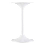 Modway Furniture Lippa 20" Round Artificial Travertine Side Table EEI-6745-WHI-TRA