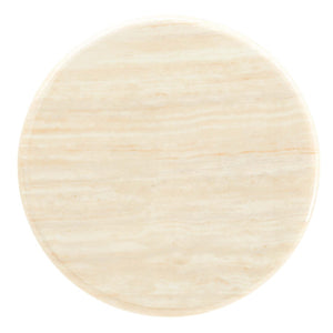 Modway Furniture Lippa 20" Round Faux Travertine Side Table - Elegant Gold Base, Perfect for Modern Living Spaces EEI-6746-GLD-TRA