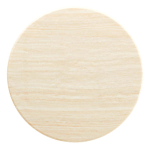 Modway Furniture Lippa 36" Round Faux Travertine Dining Table - Modern Design for Small Spaces & Daily Use EEI-6748-WHI-TRA