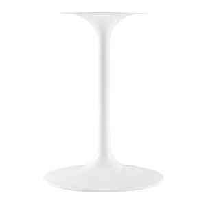 Modway Furniture Lippa 36" Round Faux Travertine Dining Table - Modern Design for Small Spaces & Daily Use EEI-6748-WHI-TRA