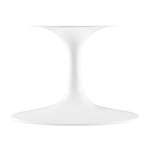 Modway Furniture Lippa 36" Round Faux Travertine Coffee Table - Modern Minimalist Design for Stylish Living Spaces EEI-6749-WHI-TRA