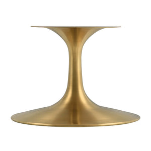 Modway Furniture Lippa 36" Round Faux Travertine Coffee Table - Modern Gold Base for Chic Living Rooms & Offices EEI-6753-GLD-TRA